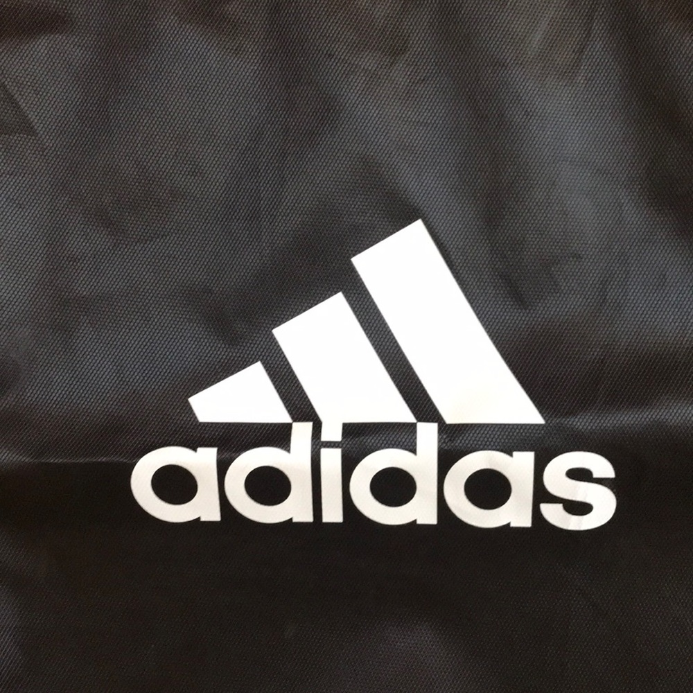 Adidas Drawstring Bag Black AH1 - Picture 2 of 3